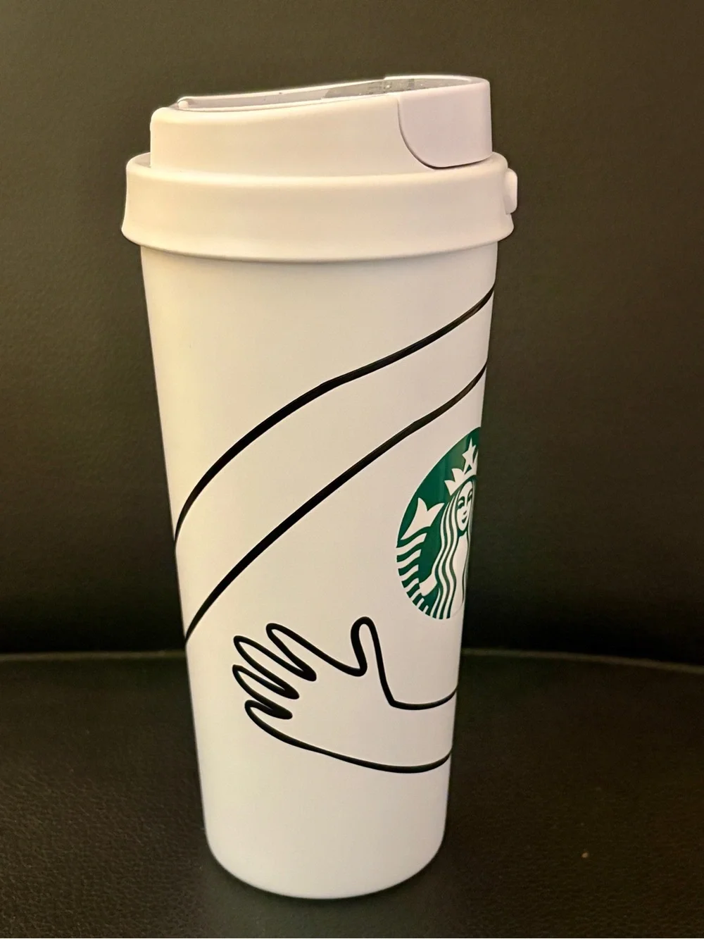 NWT STARBUCKS KITCHEN Coffee for All SPRING 2026 16oz 473mL Hug Graphic Tumbler